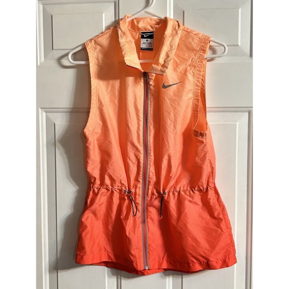 Nike Gradient Running Vest Jacket Daring Red Sunset Glow Ombre Women S Free Ship